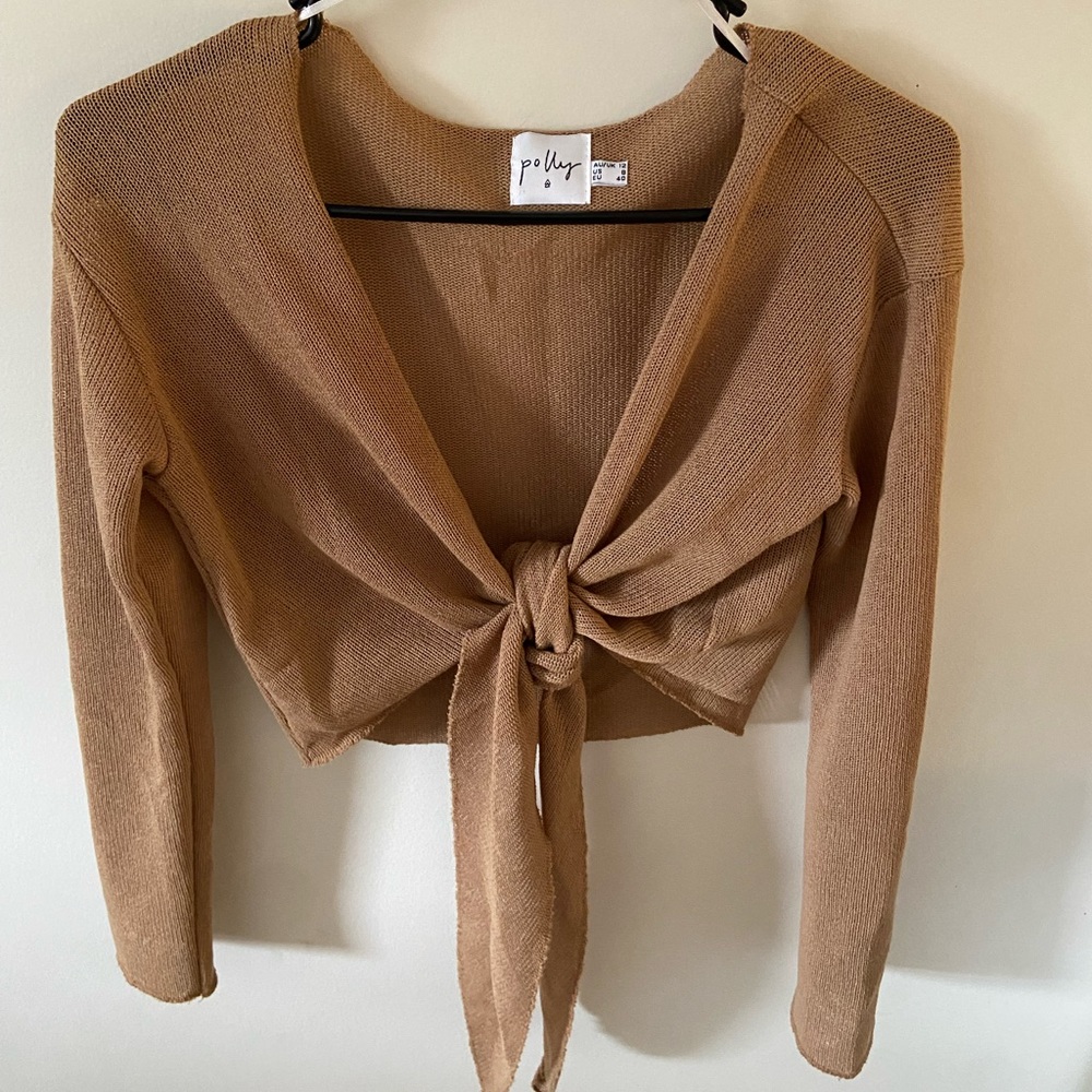 Brownish/Gold tie top US 8